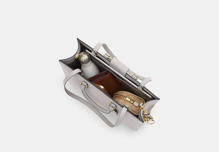 Maggie Tote Bag - Gold/Dove Grey