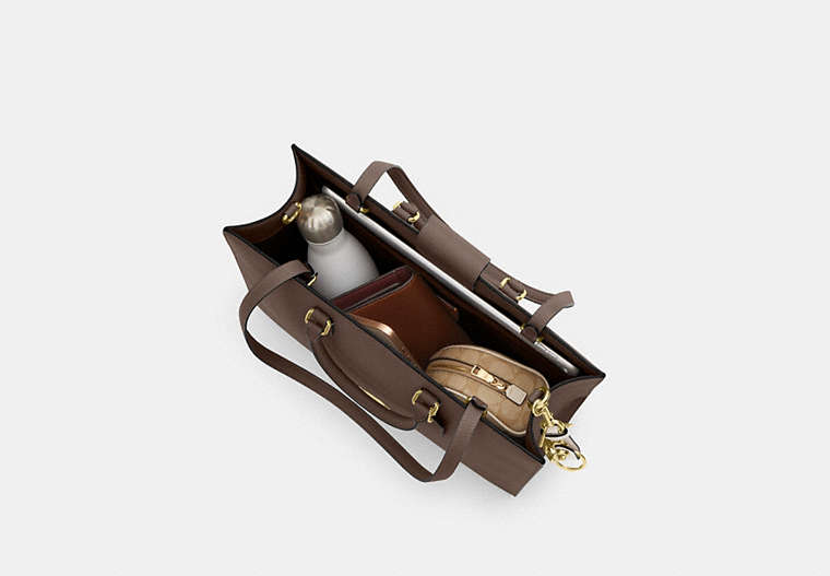 Maggie Tote Bag - Gold/Dark Stone