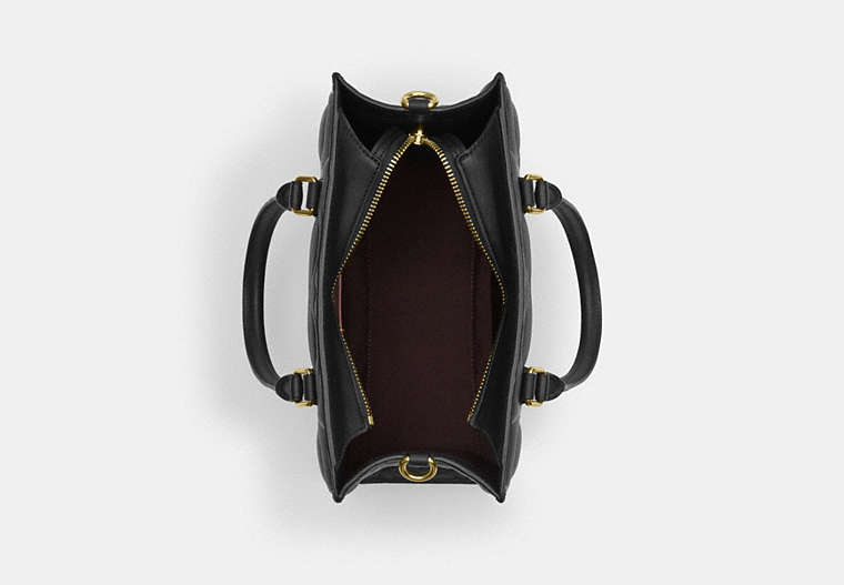 Maggie Small Tote Bag In Signature Leather - Gold/Black