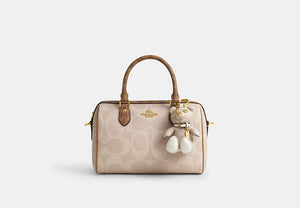 Signature Bag Charm - Gold/Sand/Chalk