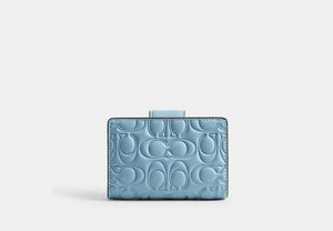 Medium Corner Zip Wallet - Gold/Azure