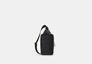 Sullivan Pack In Blocked Signature Canvas - Gunmetal/Charcoal/Black