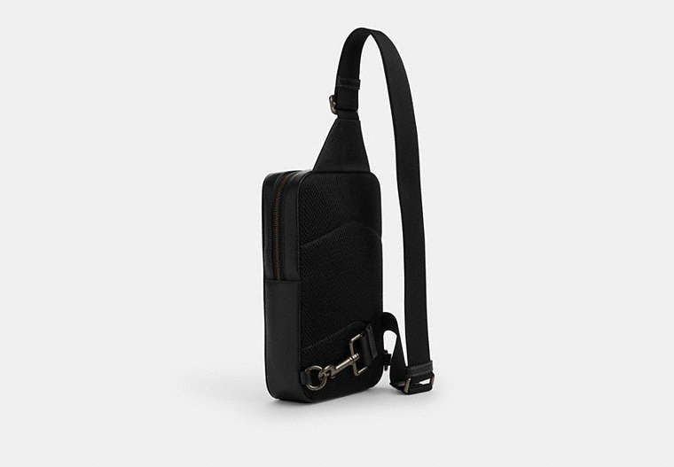 Sullivan Pack In Blocked Signature Canvas - Gunmetal/Charcoal/Black