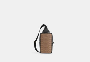 Sullivan Pack In Blocked Signature Canvas - Gunmetal/Tan/Black