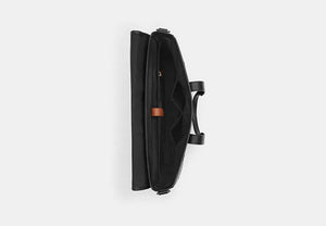 Sullivan Portfolio Brief In Signature Canvas - Gunmetal/Charcoal/Black