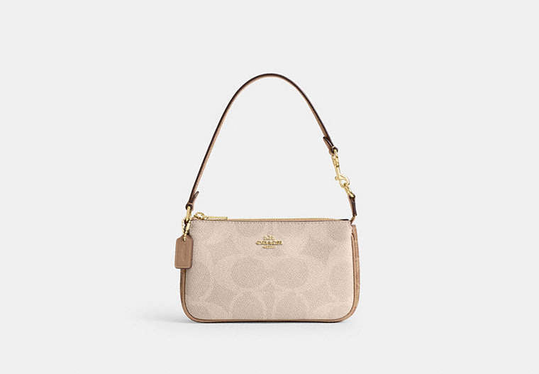 Nolita 19 In Blocked Signature Canvas - Gold/Sand/Tan