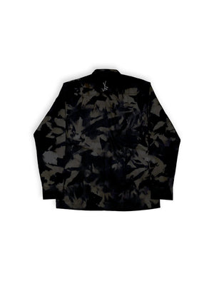 DOUBLE COLLAR ABSTRACT SHIRT - YB