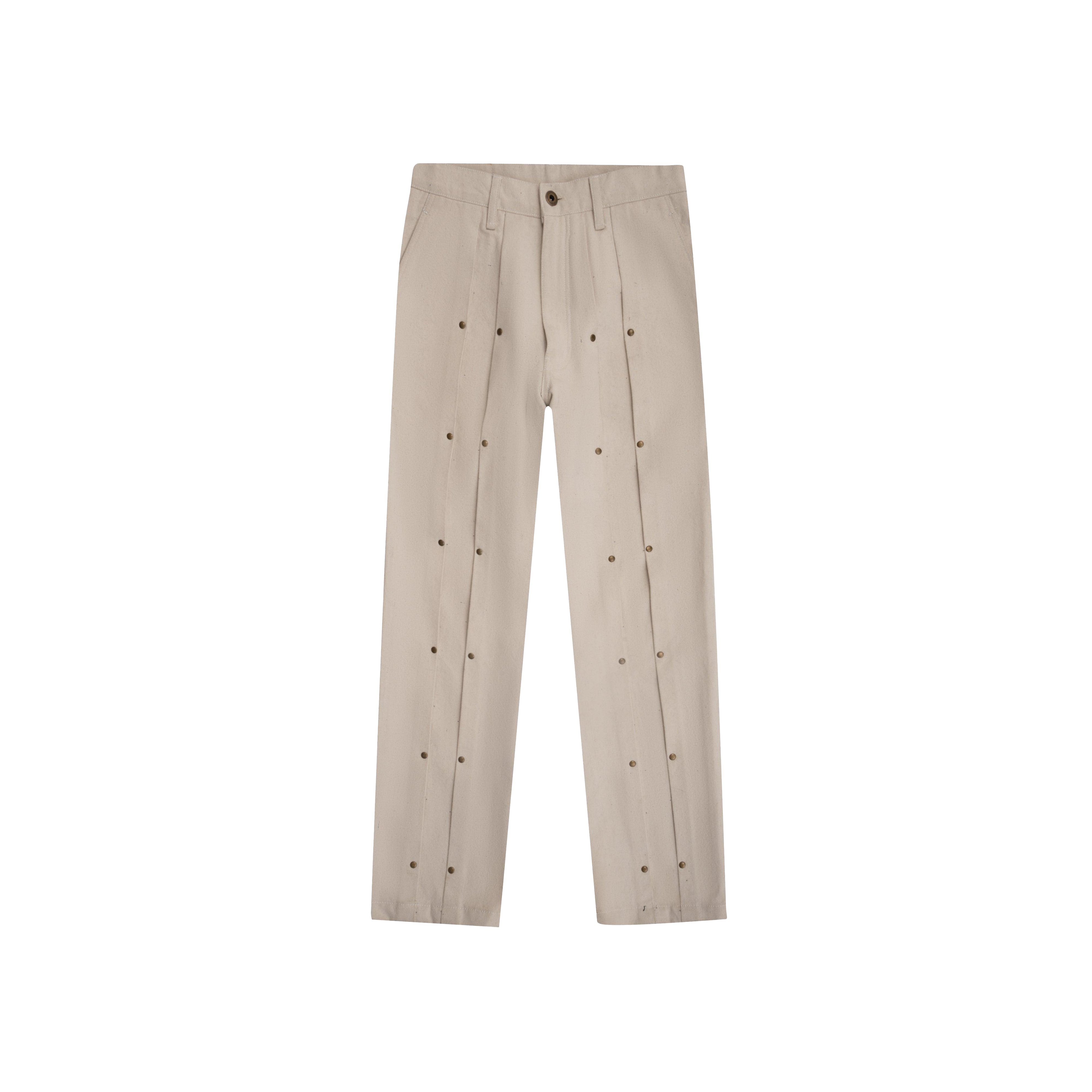 Double Pleat Jeans In White