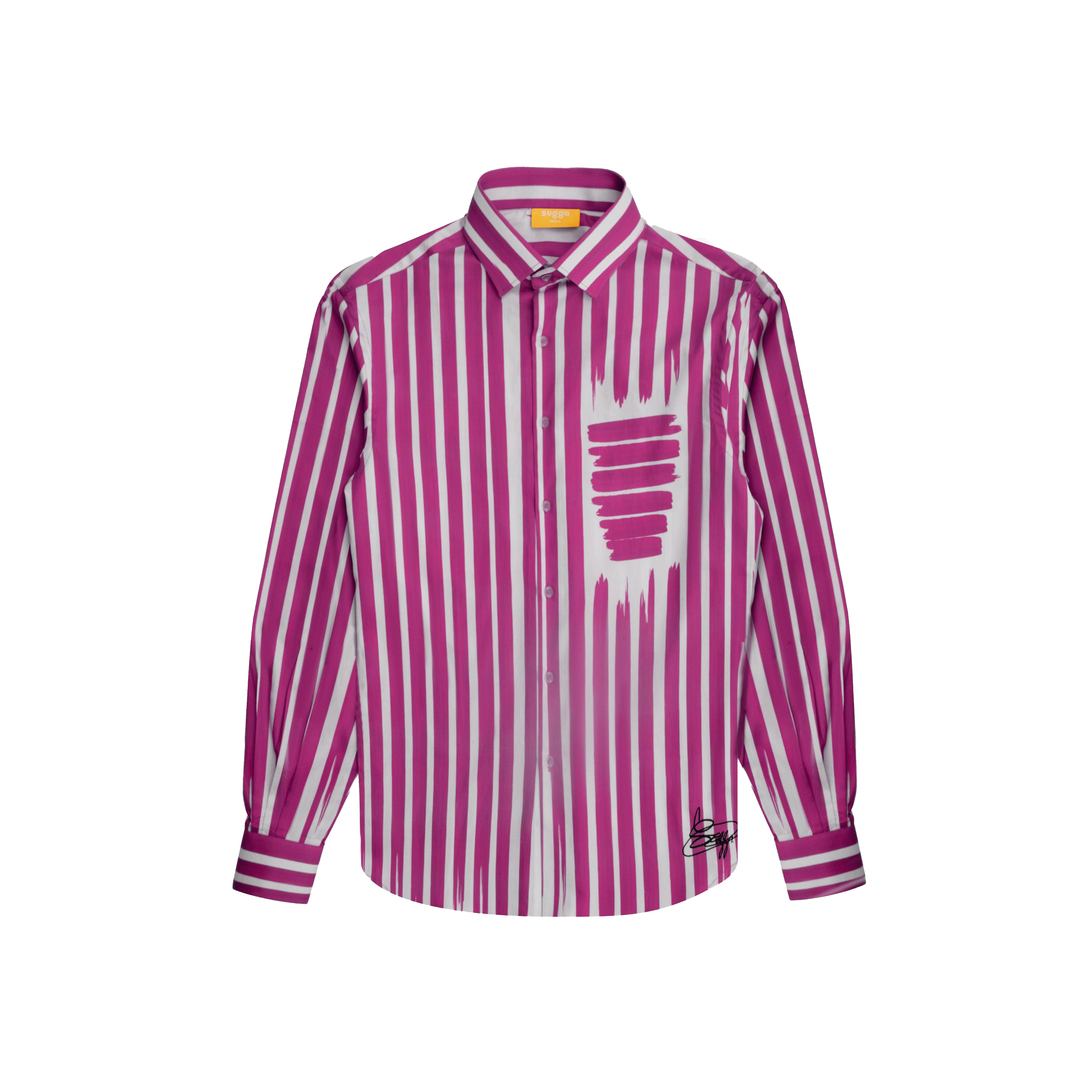 Fake Stripe Shirt In Pink