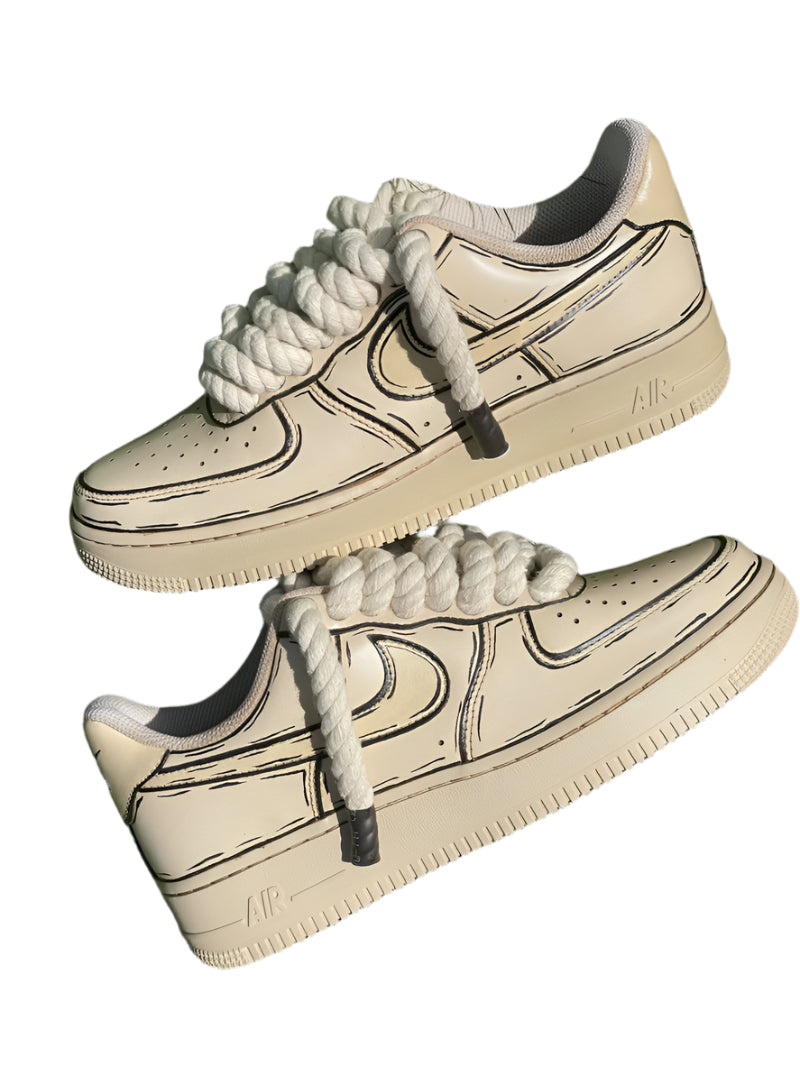 Nike Air Force 1 Low COFFEE (Black Dash)