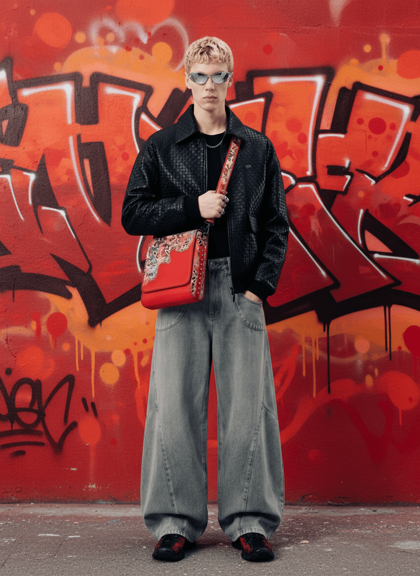 Graffld Street Messenger Bag - Unisex - Fetti