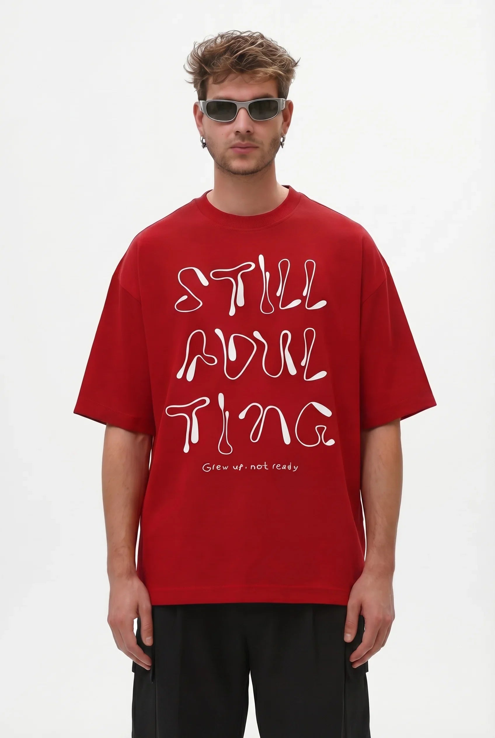 Still Adulting Oversized Graphic T-Shirt