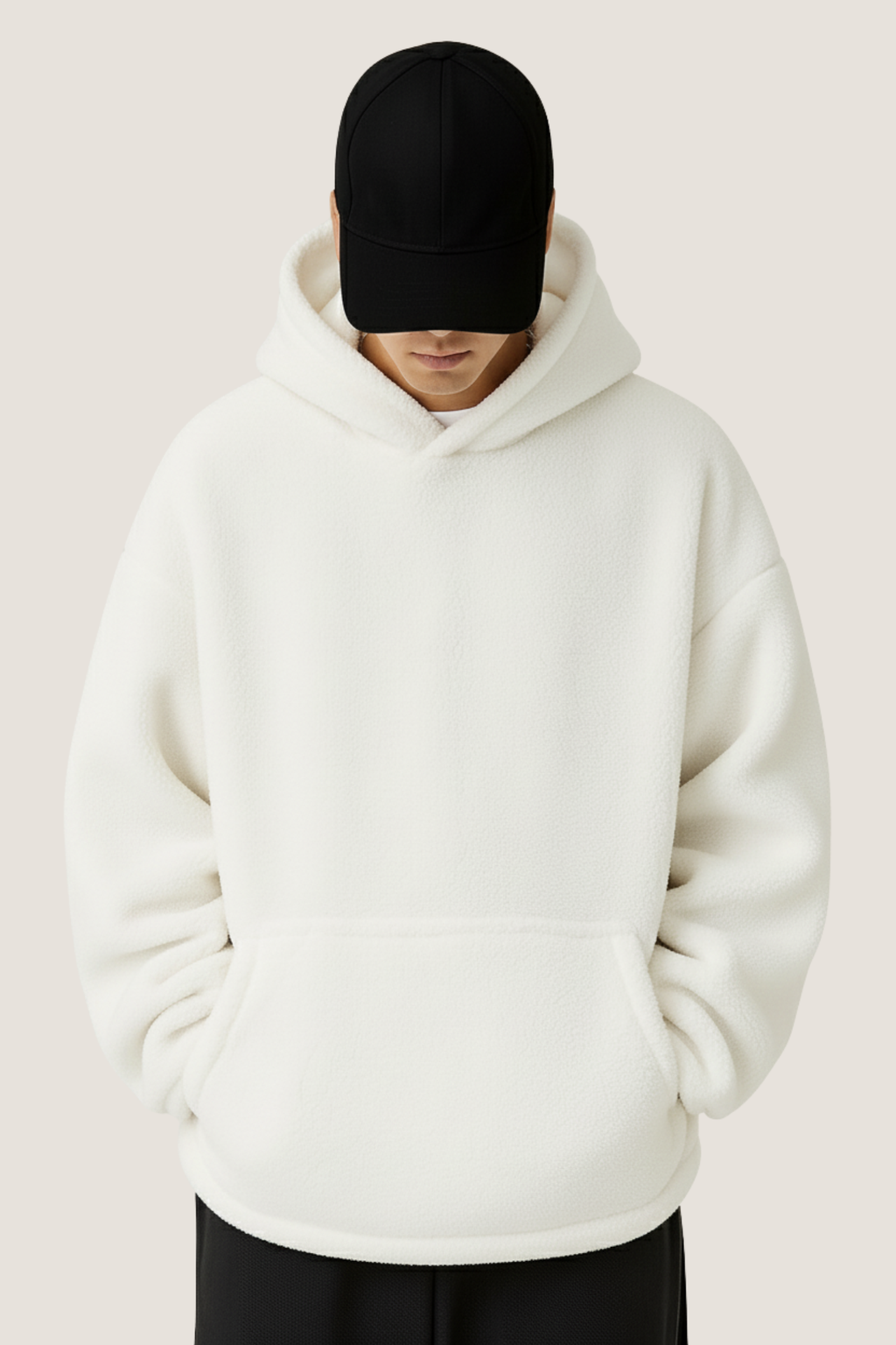 Sherpa White Furr oversized hoodie
