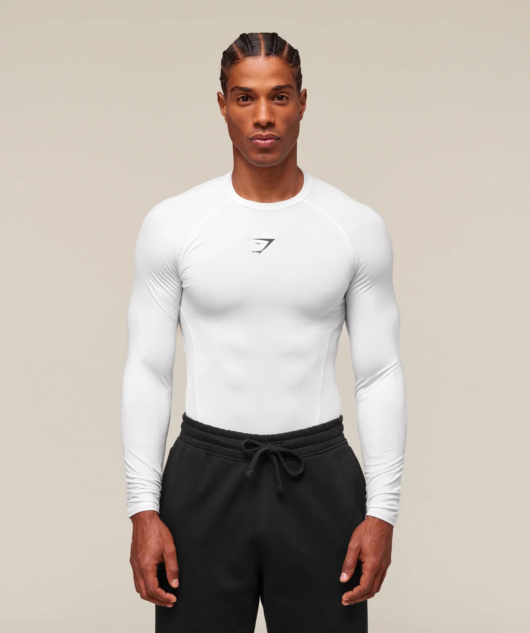 Gymshark Element Baselayer Long Sleeve T-Shirt - White