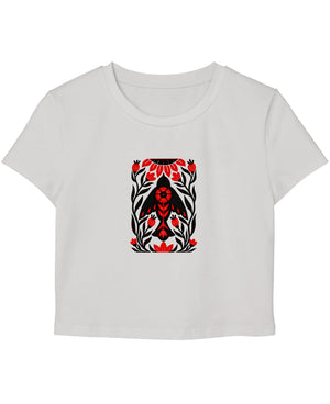 White Baby Tee Front Design