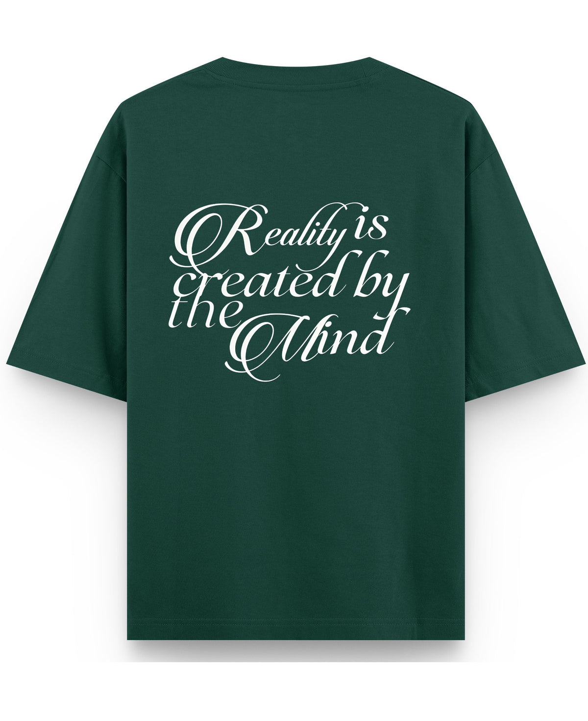 Bottle Green Oversized T-Shirt Back Design