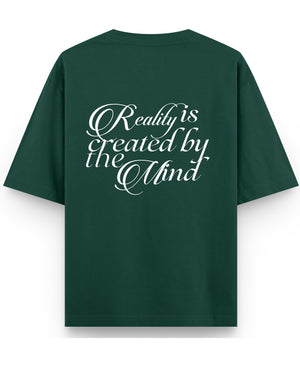 Bottle Green Oversized T-Shirt Back Design