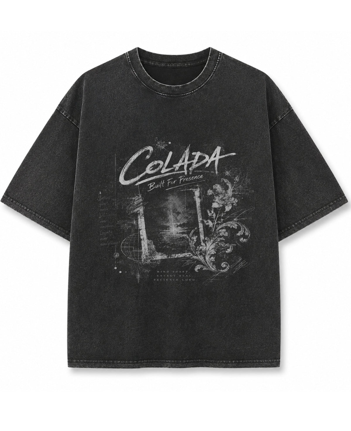 Vintage Fade Wash Oversized T-shirt Front Design