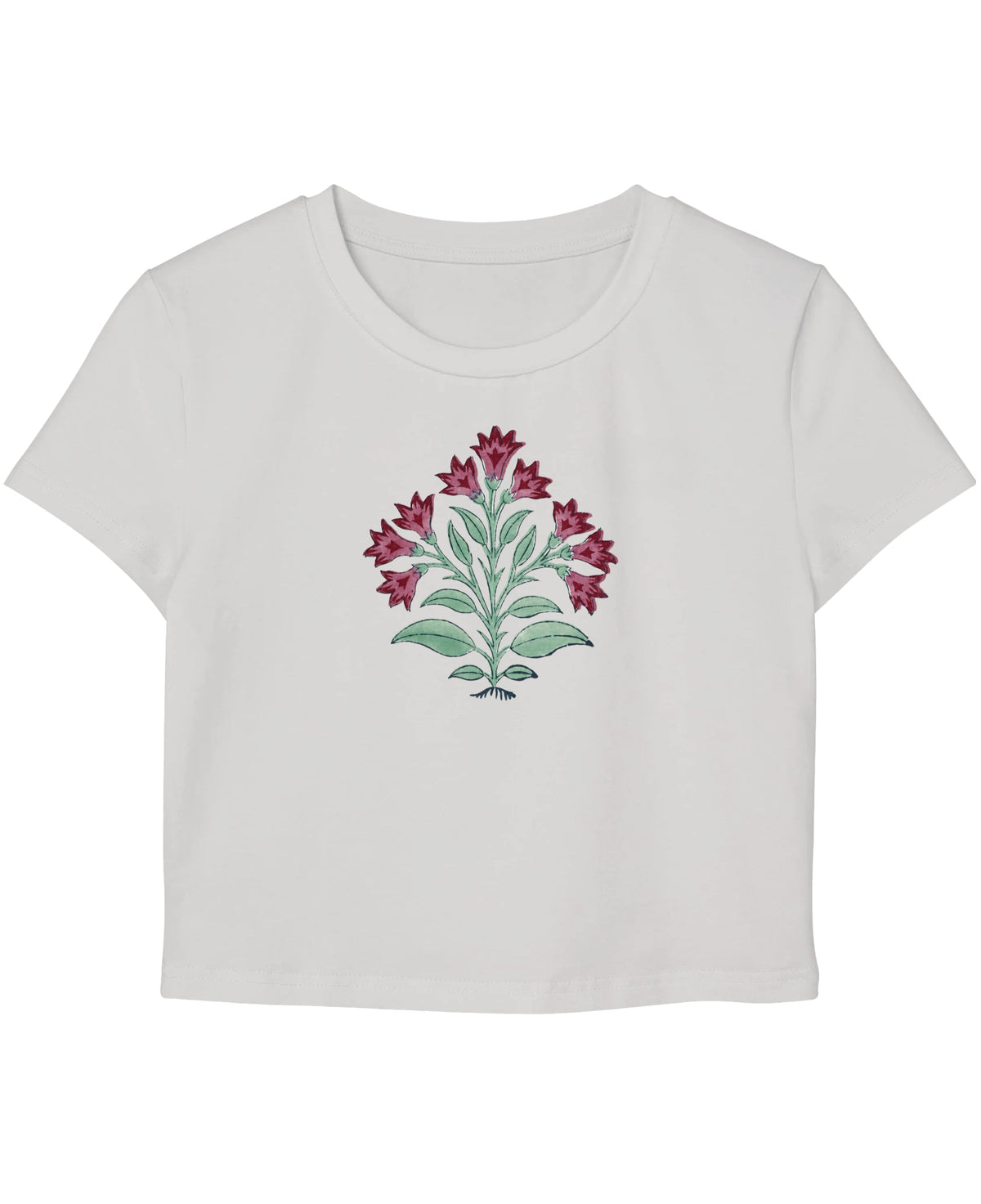 White Baby Tee Front Design