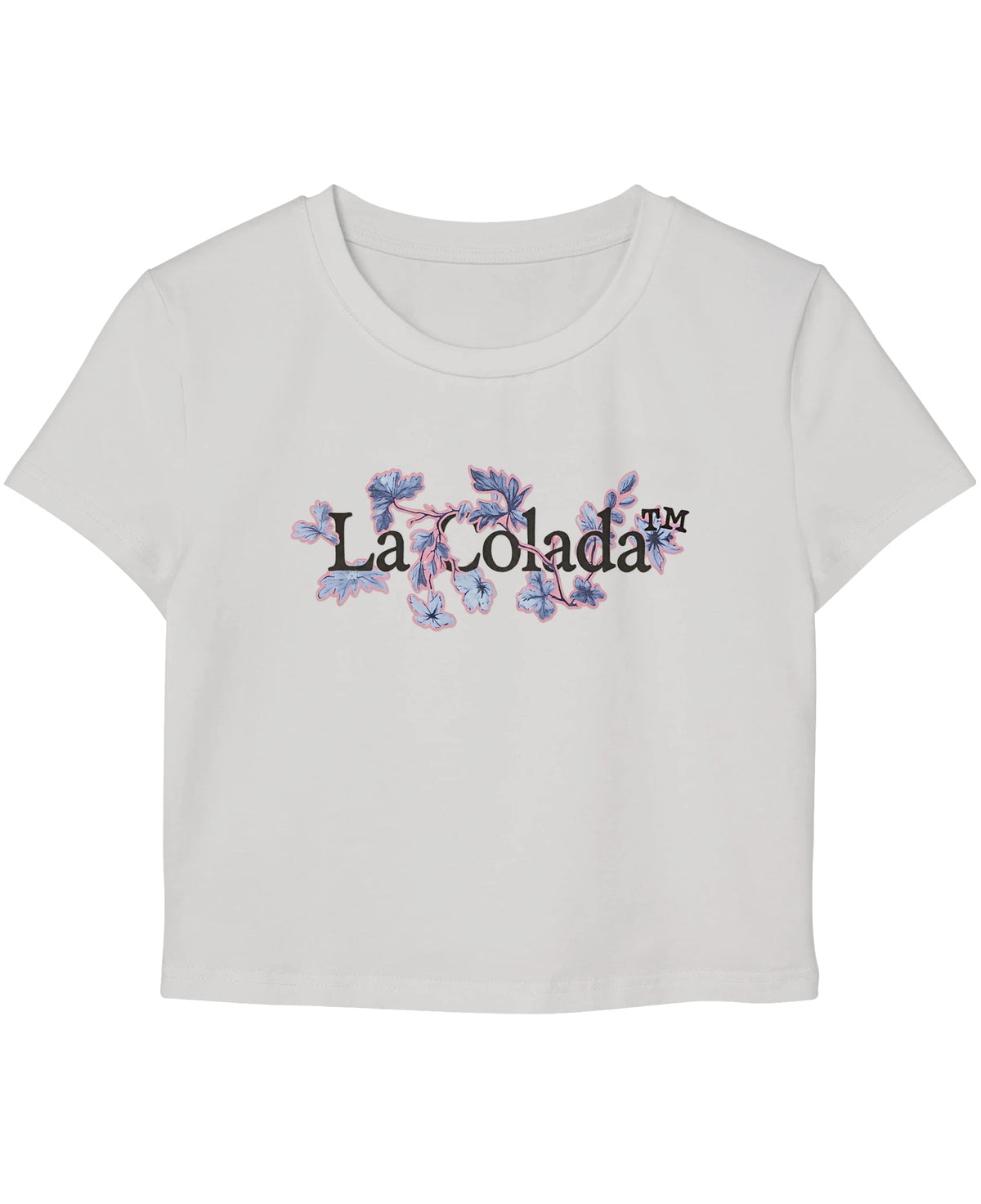 White Baby Tee Front Design