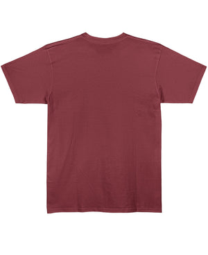 Maroon Regular Fit T-shirt Back Design