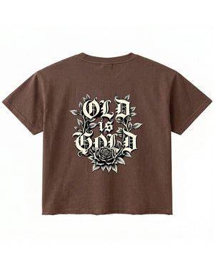 Brown Boxy Fit T-shirt Back Design