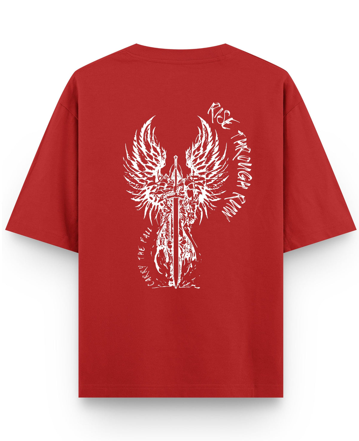 Red Oversized T-shirt Back Design
