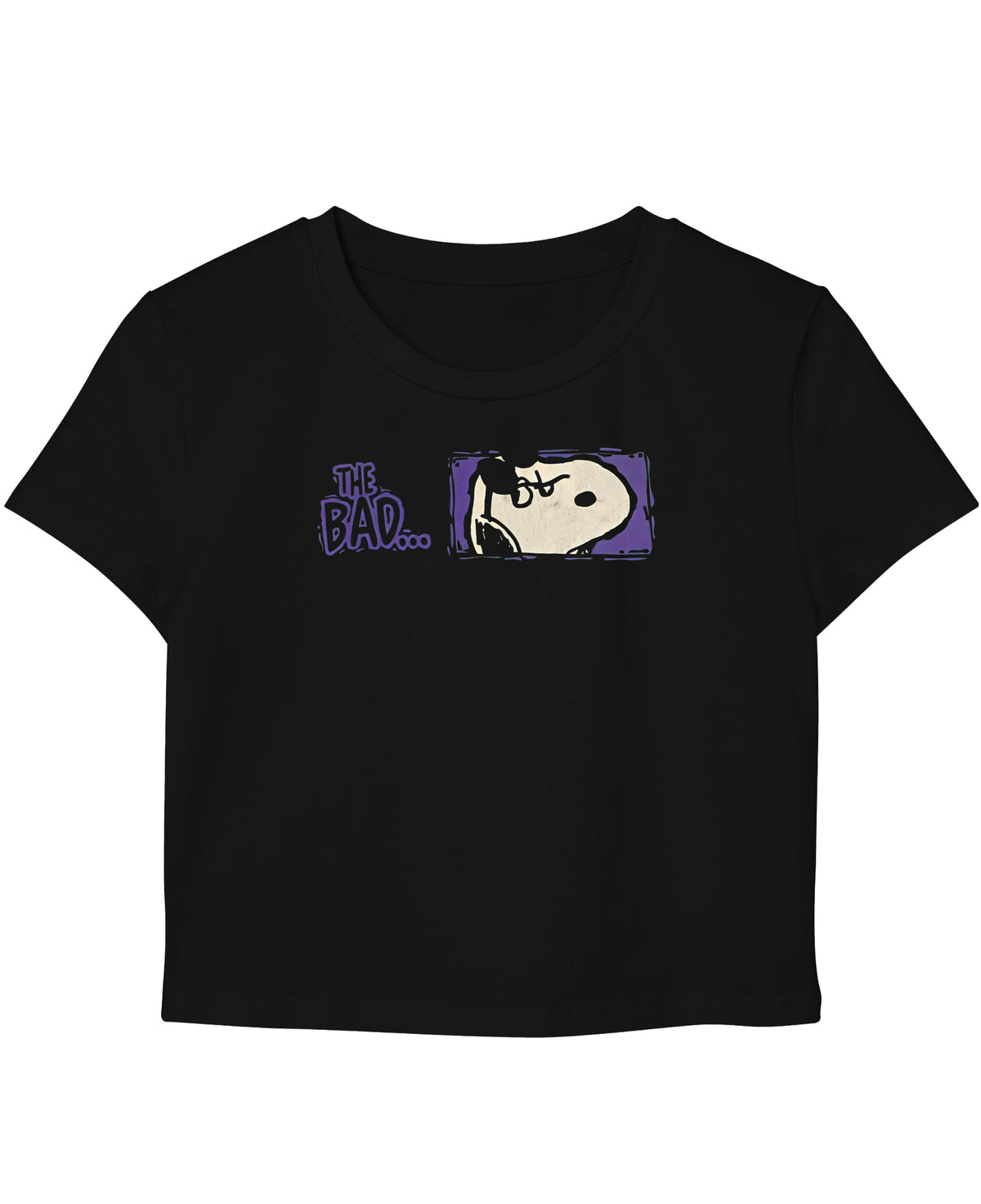 Black Baby Tee Front Design