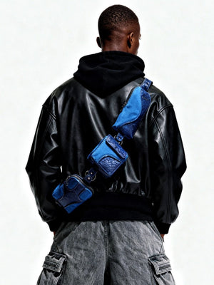 Muddled Cargo Crossbody Belt - Cracked Indigo - Fetti