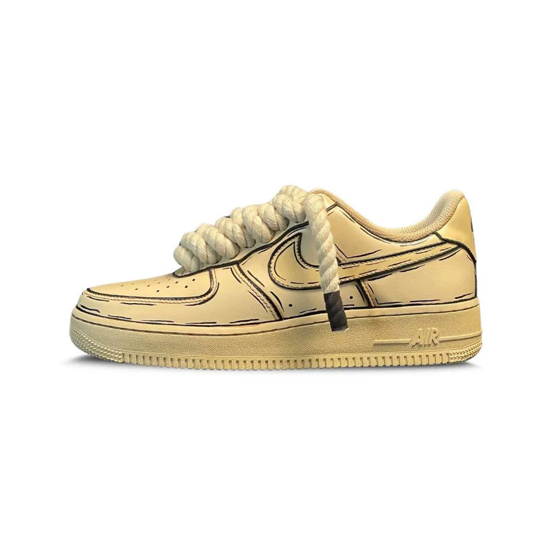 Nike Air Force 1 Low COFFEE (Black Dash)