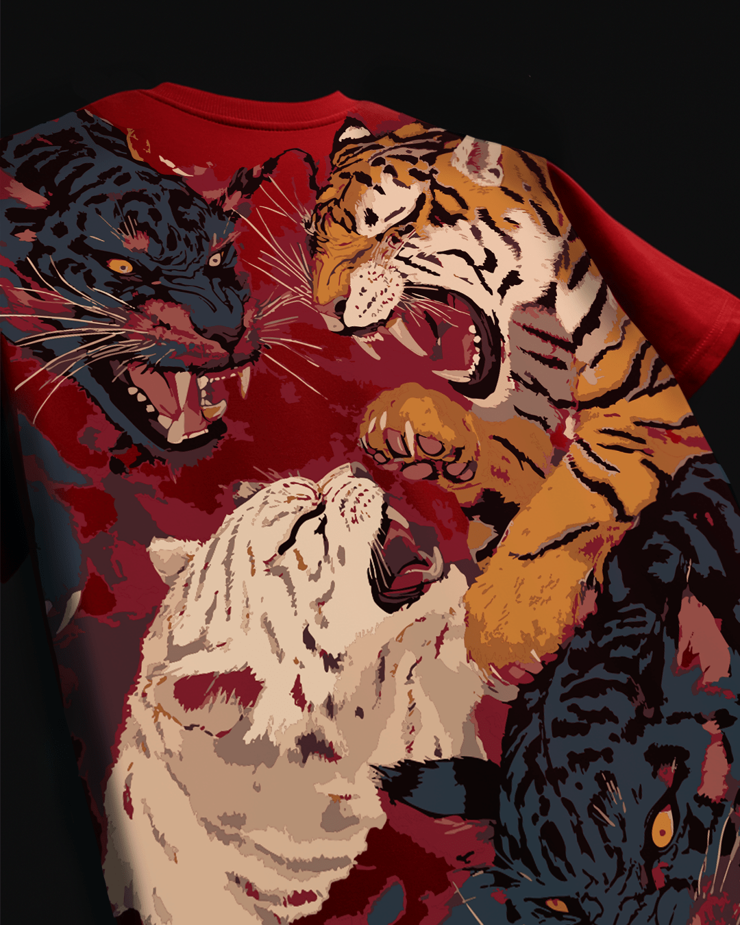 RIVAL ROAR TIGER RED TEE - SULLITT