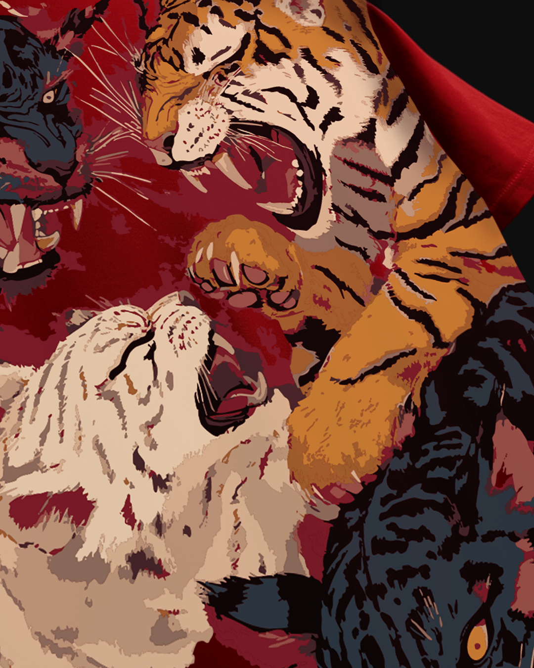 RIVAL ROAR TIGER RED TEE - SULLITT