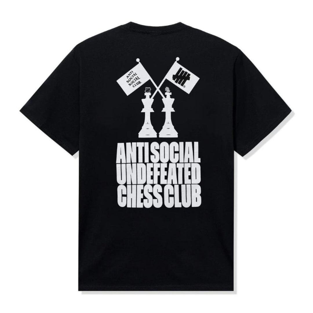 Anti Social Social Club Undeafeated Chess Club Black Tee