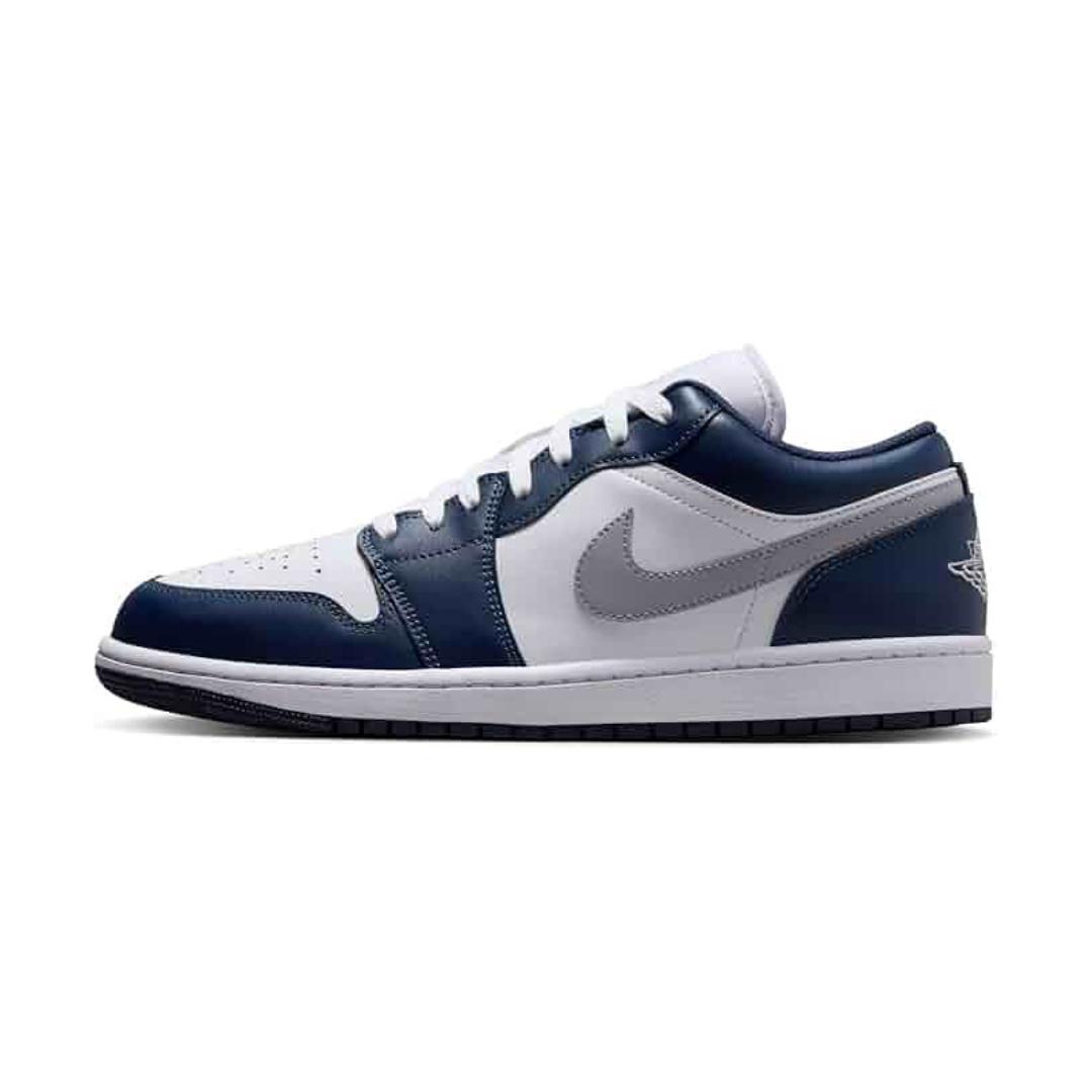 Air Jordan 1 Low Wolf Grey Midnight Navy
