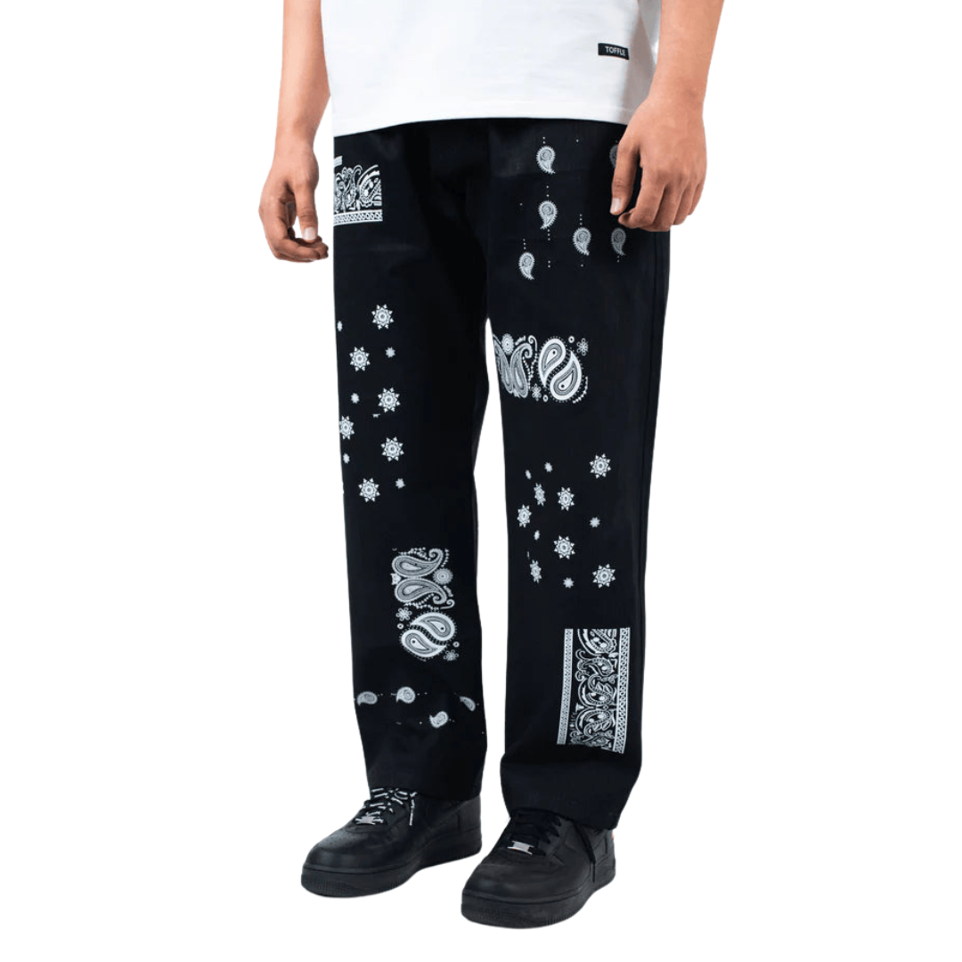 Black Black Paisley Jeans