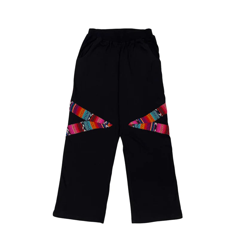 Black Stripe Joggers