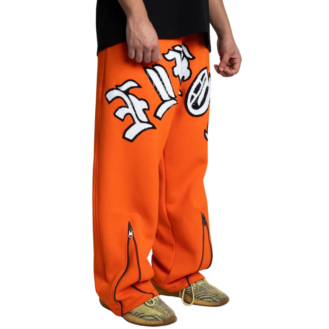 Orange Chainsaw Joggers