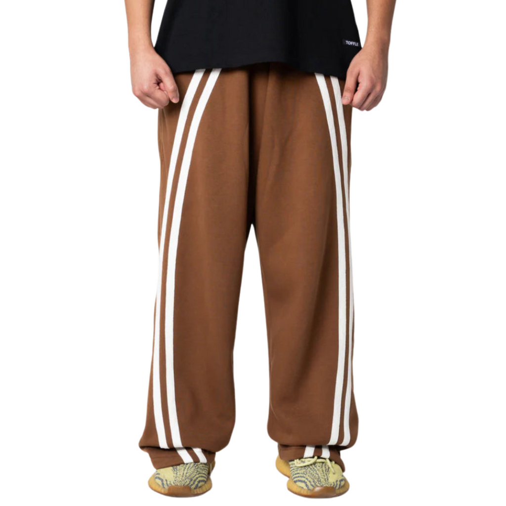 Brown Curved Joggers