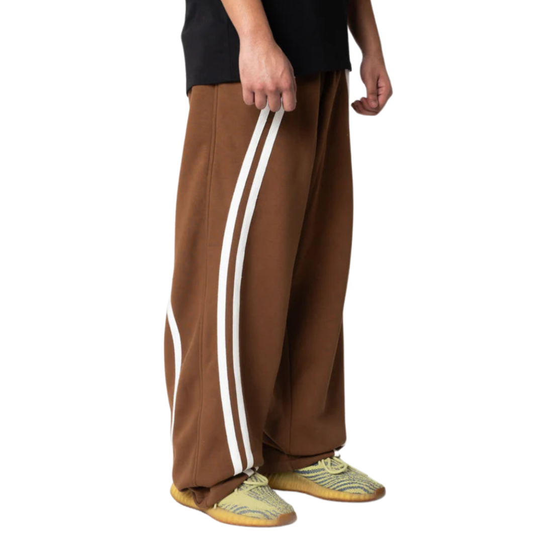 Brown Curved Joggers