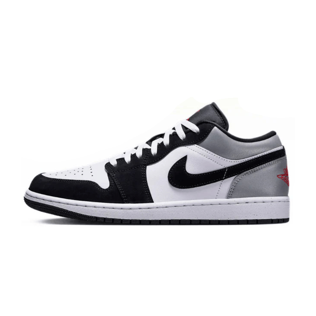 Air Jordan 1 Low White Fire Red Black Matte Silver
