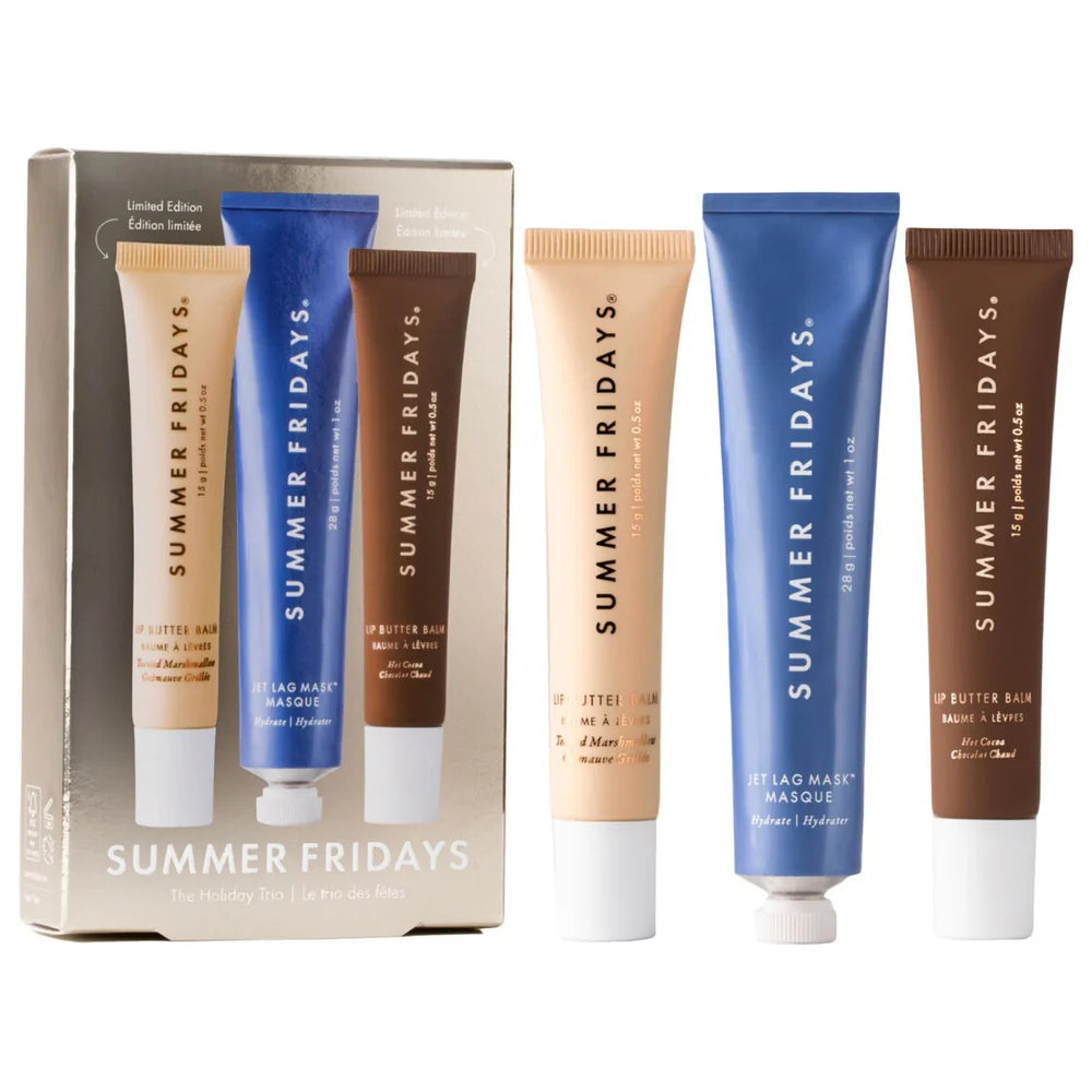 Summer Fridays The Holiday Trio Set with Lip Butter Balm in Hot Cocoa & Toasted Marshmallow