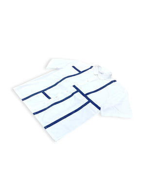 SERENITY PANEL SHIRT IN WHITE - YB