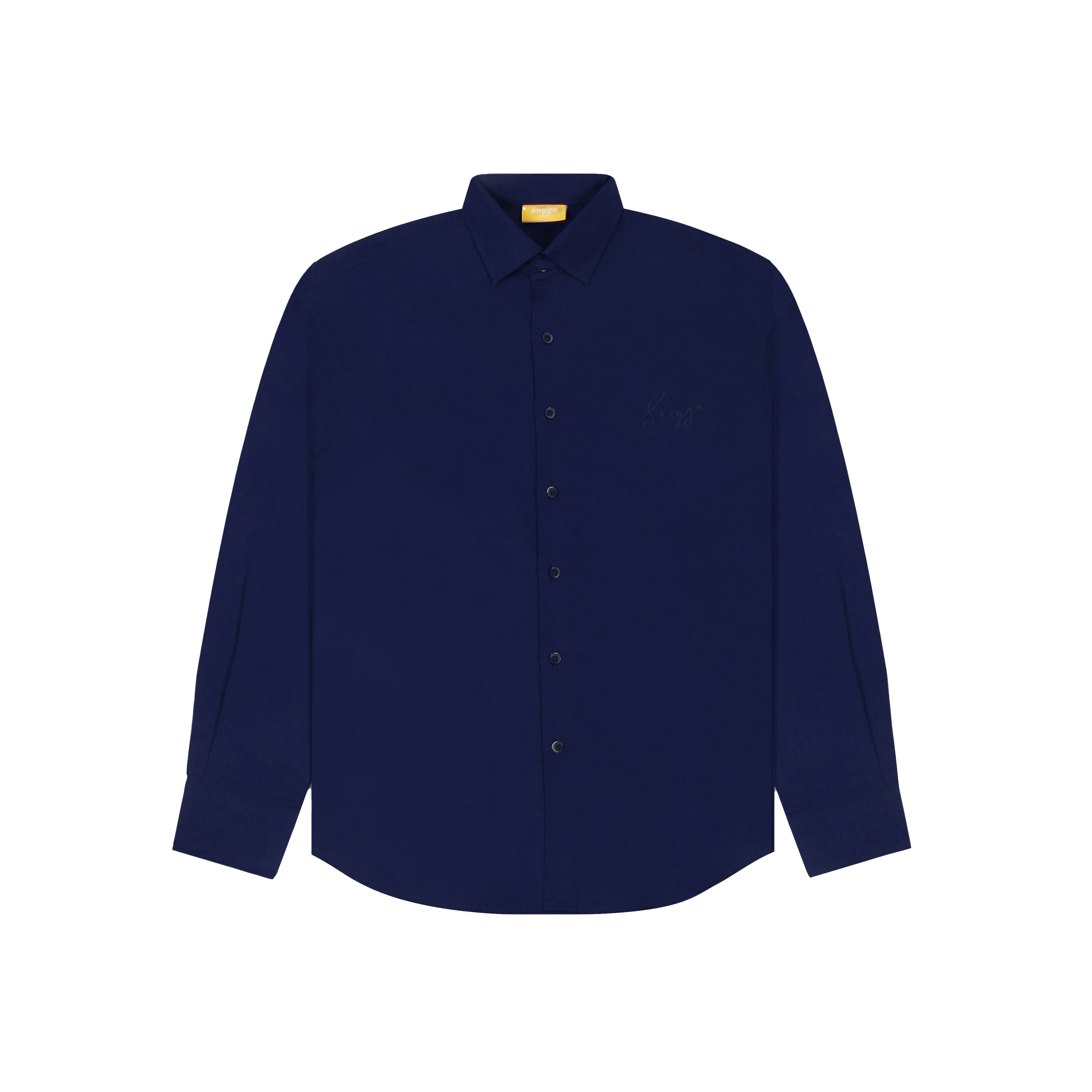 Sugga Solid Shirt In Navy Blue