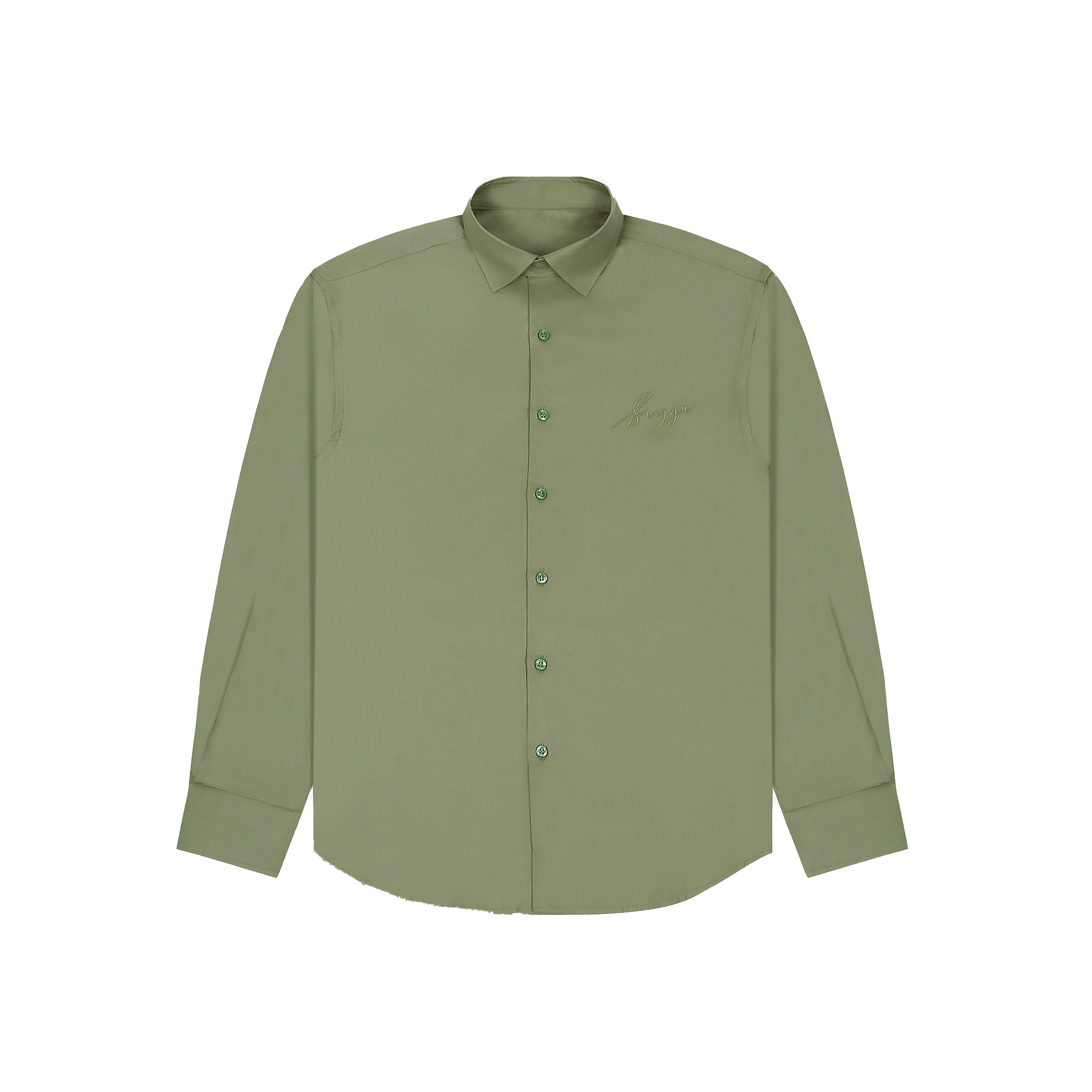 Sugga Solid Shirt In Matcha Green