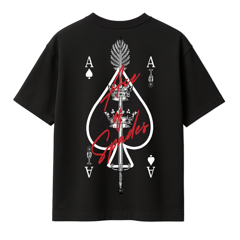 ACE OF SPADES T-SHIRT - BLACK
