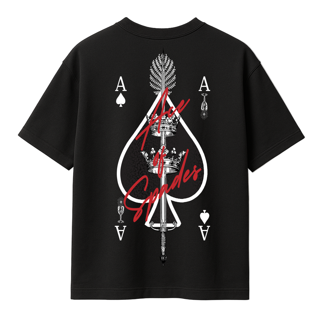 ACE OF SPADES T-SHIRT - BLACK