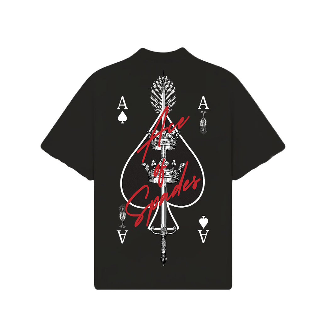 ACE OF SPADES T-SHIRT - BLACK