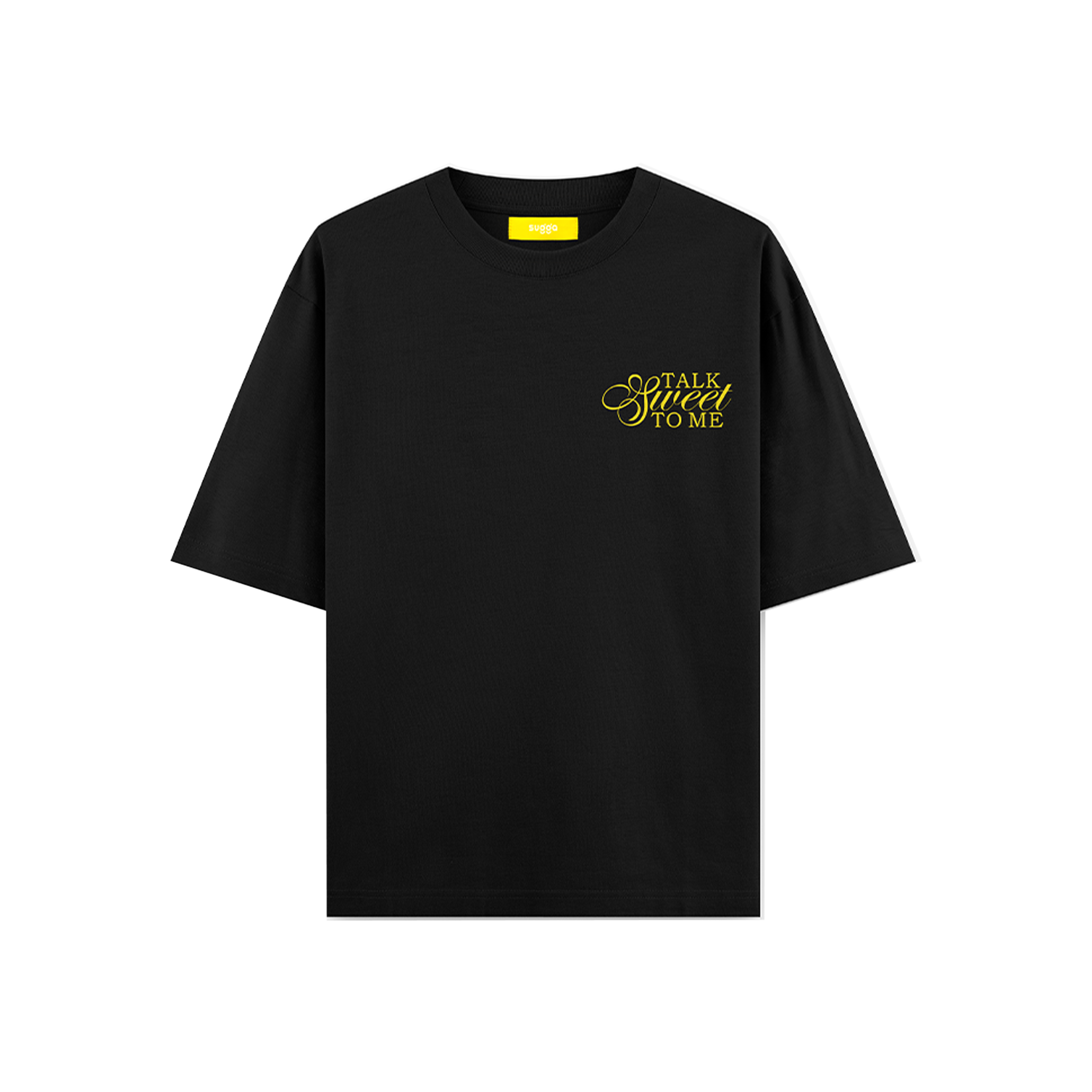 Talk Sweet To Me Tshirt In Black Regular Fit