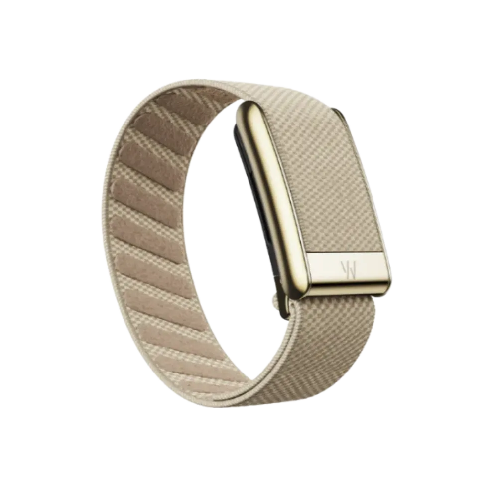 Whoop 5.0 MG Life Superknit Luxe Dune with Gold Band - Only Strap