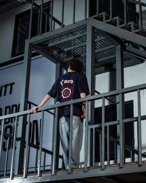 WEBBED UP NAVY BLUE TEE - SULLITT